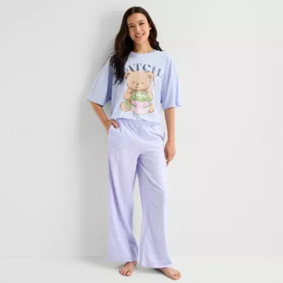 Arizona Womens Juniors Pajama Pants In Purple