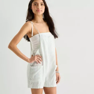 Arizona Womens Juniors Pull-on Pant In White