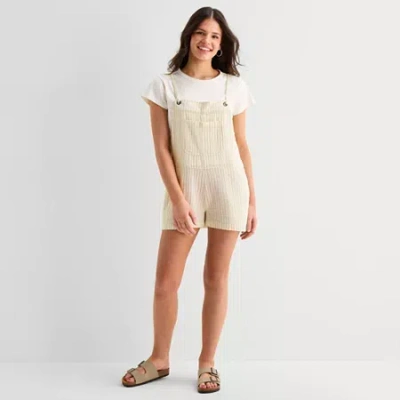 Arizona Womens Juniors Pull-on Pant In Neutral