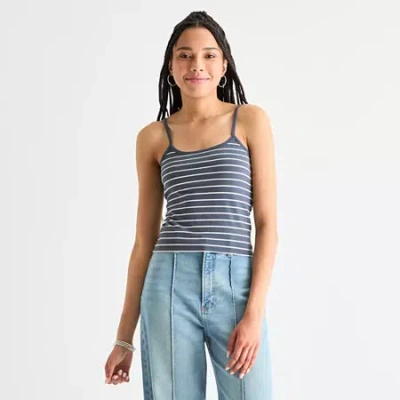 Arizona Womens Juniors Sleeveless Camisole In Blue