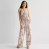 Arizona Womens Juniors Straight Pull-on Pant In Multi