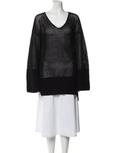 Pre-owned Arje Cowl Neck Sweater In Black