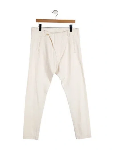 Pre-owned Arje High-rise Straight Leg Jeans In Neutral