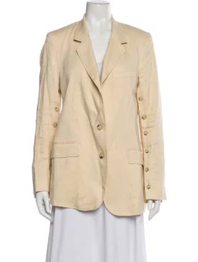 Pre-owned Arje Linen Blazer In Yellow