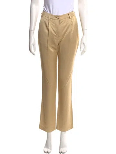 Pre-owned Arje Linen Flared Pants In Neutrals