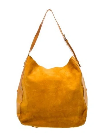 Pre-owned Arje Suede Hobo In Brown