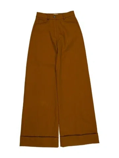 Pre-owned Arje Wide Leg Pants In Brown
