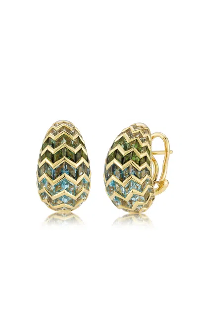 Ark 18k Yellow Gold Awakenings Domed Earrings In Ecstasy