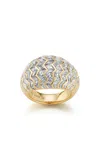 Ark 18k Yellow Gold Awakenings Large Bombe Ring In Diamond