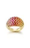 Ark 18k Yellow Gold Awakenings Large Bombé Ring In Sunrise
