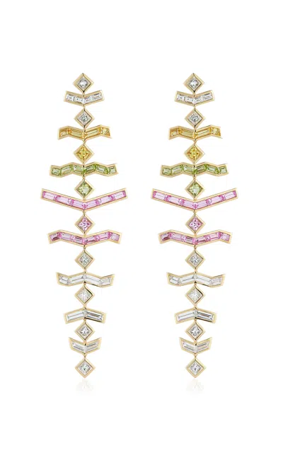 Ark 18k Yellow Gold Vibrations Earrings In Wildflower