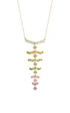 Ark 18k Yellow Gold Vibrations Pendant Necklace In Wildflower