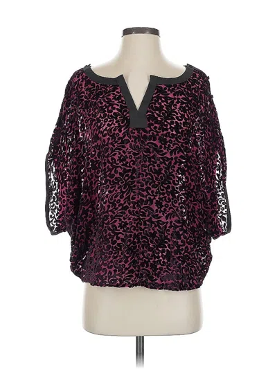 Pre-owned Ark & Co. 3/4 Sleeve Blouse In Pink