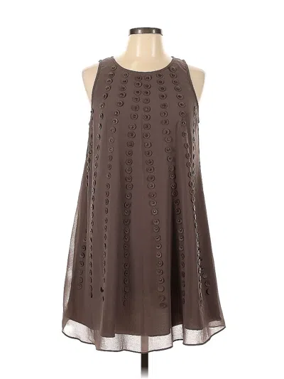 Pre-owned Ark & Co. Casual Dress In Brown
