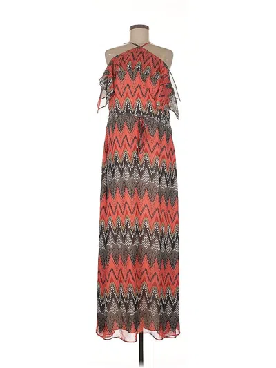 Pre-owned Ark & Co. Casual Dress In Orange