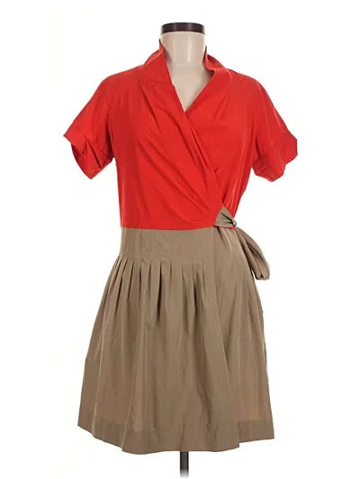 Pre-owned Ark & Co. Casual Dress In Tan