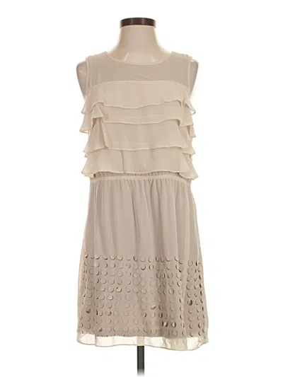 Pre-owned Ark & Co. Casual Dress In Tan