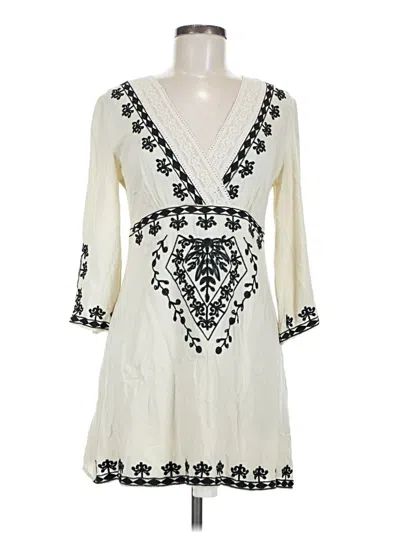 Pre-owned Ark & Co. Casual Dress In White