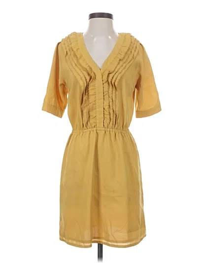 Pre-owned Ark & Co. Casual Dress In Yellow