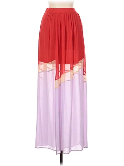 Pre-owned Ark & Co. Casual Skirt In Red