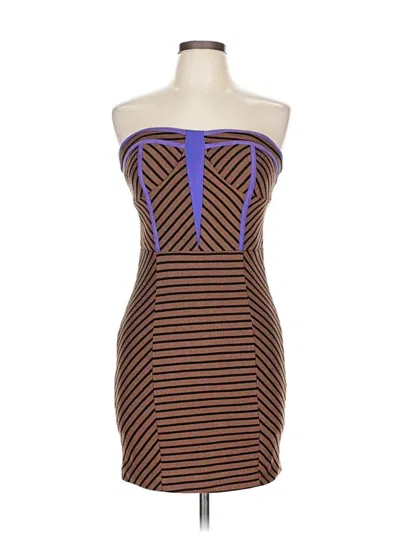 Pre-owned Ark & Co. Cocktail Dress In Brown