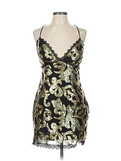Pre-owned Ark & Co. Cocktail Dress In Gold
