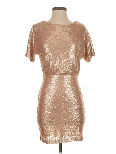 Pre-owned Ark & Co. Cocktail Dress In Gold