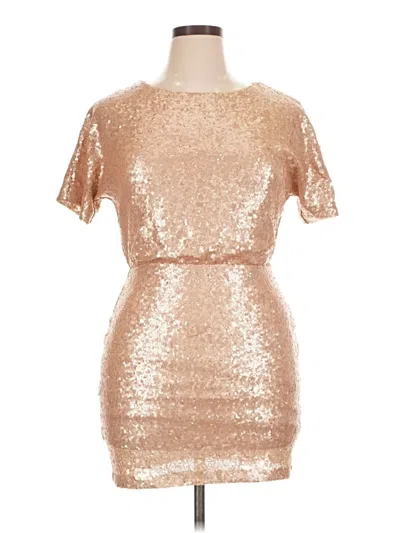 Pre-owned Ark & Co. Cocktail Dress In Gold