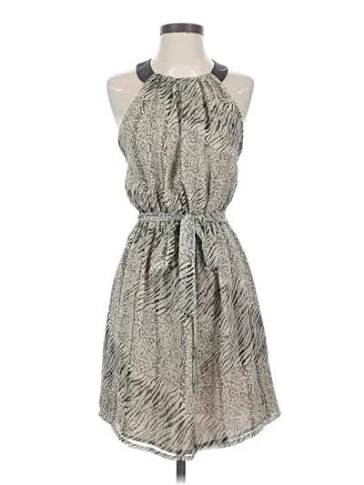 Pre-owned Ark & Co. Cocktail Dress In Silver