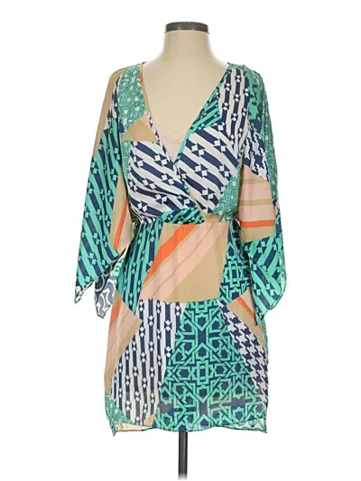 Pre-owned Ark & Co. Cocktail Dress In Teal