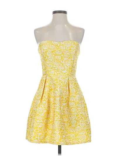 Pre-owned Ark & Co. Cocktail Dress In Yellow