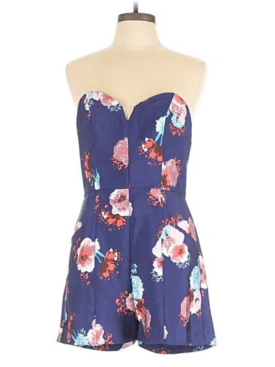 Pre-owned Ark & Co. Romper In Blue
