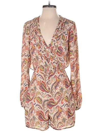 Pre-owned Ark & Co. Romper In Brown