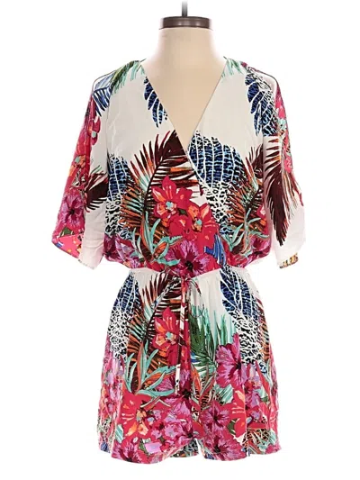 Pre-owned Ark & Co. Romper In Red