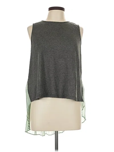 Pre-owned Ark & Co. Sleeveless Top Gray Halter Neckline Tops