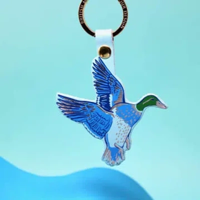 Ark Colour Design Holy Duck Key Fob: Turquoise In Blue