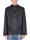 Arkair Half-zip Front-pockets Jacket In Black