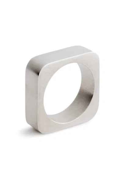 Arkenciel Square Ring In Silver