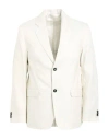 Arket Man Blazer Ivory Size 40 Hemp, Cotton In White