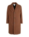 Arket Man Coat Camel Size 40 Wool, Polyamide In Beige
