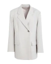 Arket Woman Blazer Off White Size 12 Polyester, Wool, Elastane In Off White