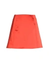Arket Woman Mini Skirt Orange Size 12 Polyester In Orange