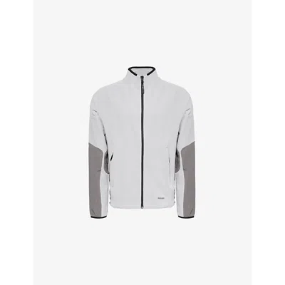 Arksen Labs Mens Limosa Softshell Logo-print Stretch-woven Jacket Ultimate Grey