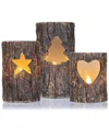 Arlec America Brown Led 3 Pack Flameless Candles In Brown