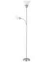 Arlec America Steel Torchiere Floor Lamp In Silver