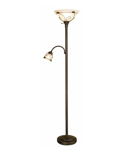 Arlec America Torchiere Floor Lamp In Bronze