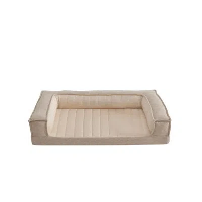 Arlee Home & Pet Thermatec Cooling Mod Sofa Memory Foam Pet Bed In Tan