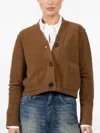 Arlo Mott Cashmere-blend Cardigan In Brown