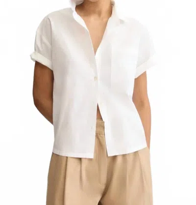 Arlo Mott Clark Split Back Top In White
