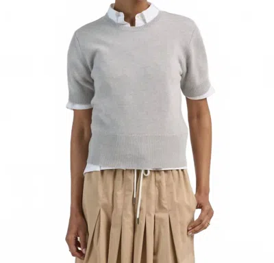 Arlo Mott Clarkson Short Sleeve Crew Neck Tee In Grey In Gray